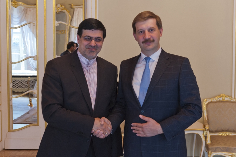 Andrejs Klementjevs Saeimas namā tiekas ar jauno Irānas vēstnieku