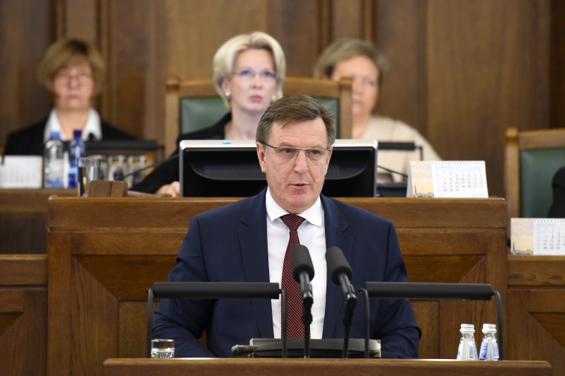 Ministru prezidenta Māra Kučinska uzruna Saeimas deputātiem saistībā ar ziņojumu par valdības darbu 2016. gadā