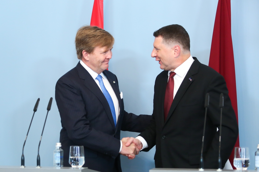 Latvijā viesojas Nīderlandes karalis Vilems Aleksandrs
