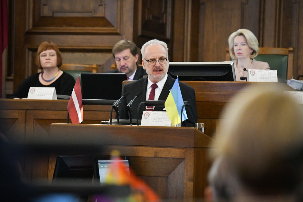 Latvijas Valsts prezidenta Egila Levita uzruna Saeimas pavasara noslēguma sesijas plenārsēdē
