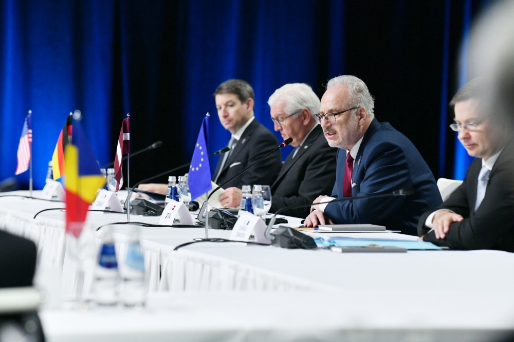 Valsts prezidenta Egila Levita uzruna, atklājot septīto Trīs jūru samitu Rīgā