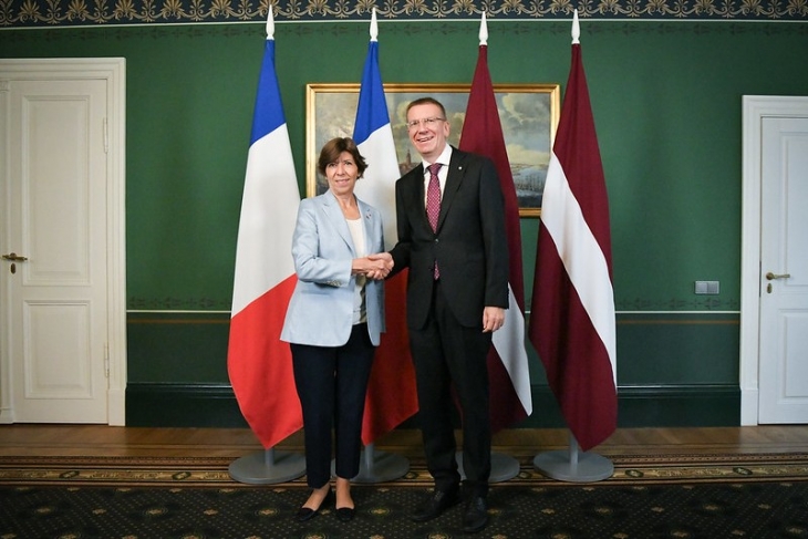 Valsts prezidents: Francija ir tuvs Latvijas sabiedrotais