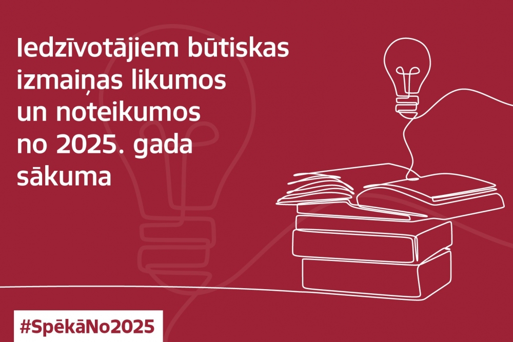 Valsts kancelejas apkopojums par izmaiņām likumos un noteikumos 2025.  gadā