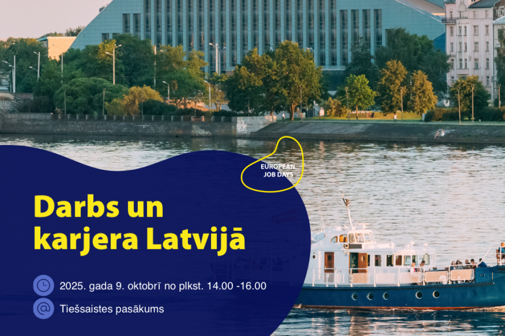 Darba devējus, kuri meklē darbiniekus, aicina pieteikties dalībai NVA un EURES tiešsaistes darba dienā “Darbs un karjera Latvijā”