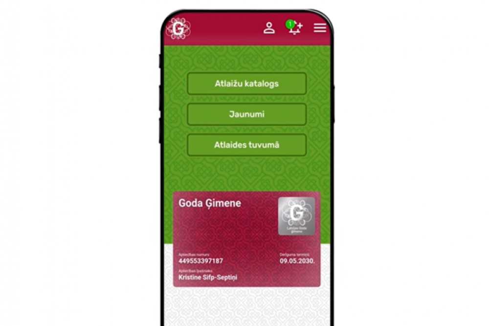 Apliecība “Goda ģimene” pieejama arī digitāli