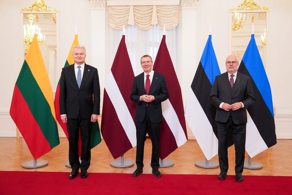 Valsts prezidents: Baltijas valstīm jāturpina darbs pie ES un NATO ārējās robežas stiprināšanas