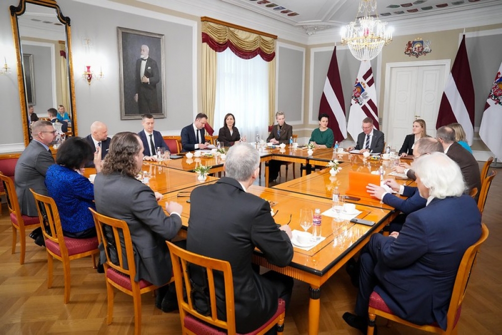 Valsts prezidents ar LDDK pārrunā līdzšinējo sadarbību Nacionālajā trīspusējās sadarbības padomē