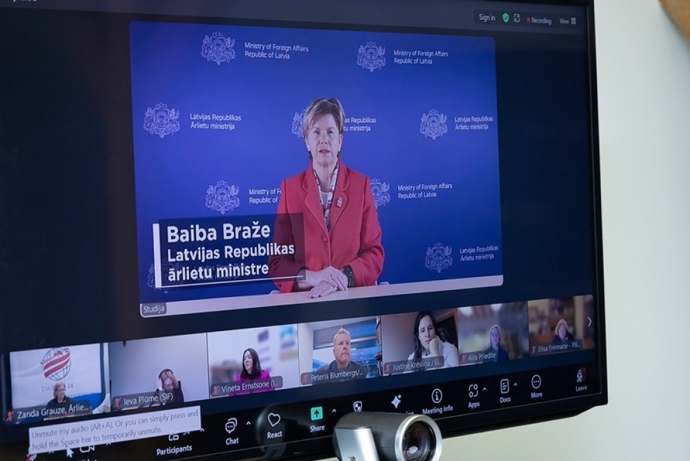 Ārlietu ministre B. Braže Diasporas konsultatīvās padomes sēdē pateicas par diasporas ieguldījumu Latvijas izaugsmē