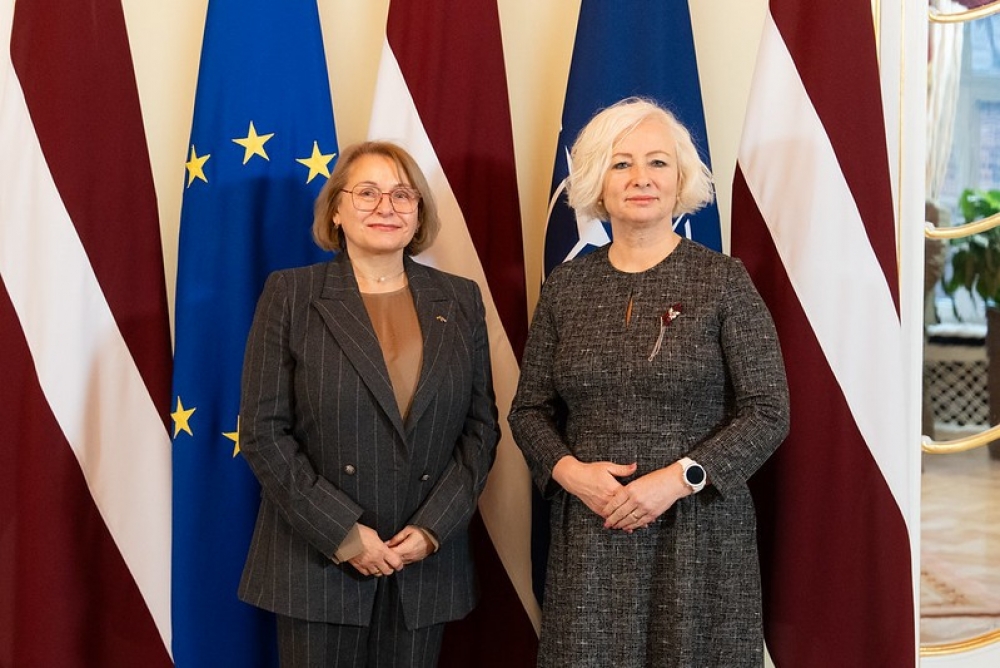Saeimas priekšsēdētāja Lietuvas vēstniecei: esam tuvi draugi, un mūsu sadarbības potenciāls ne tuvu nav izsmelts