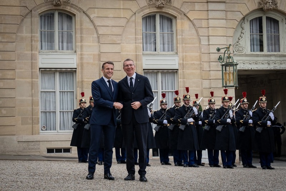 Valsts prezidents pateicas Francijai par ieguldījumu Baltijas reģiona drošības stiprināšanā