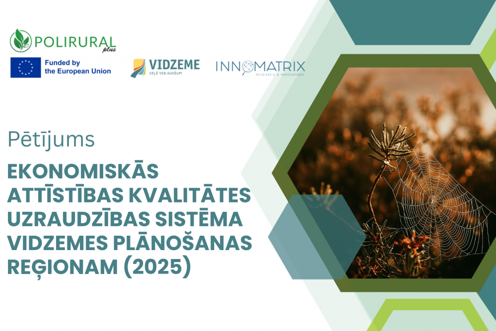 Vidzemes plānošanas reģions publicē pētījumu par reģiona ekonomiskās attīstības monitoringa pilnveides iespējām