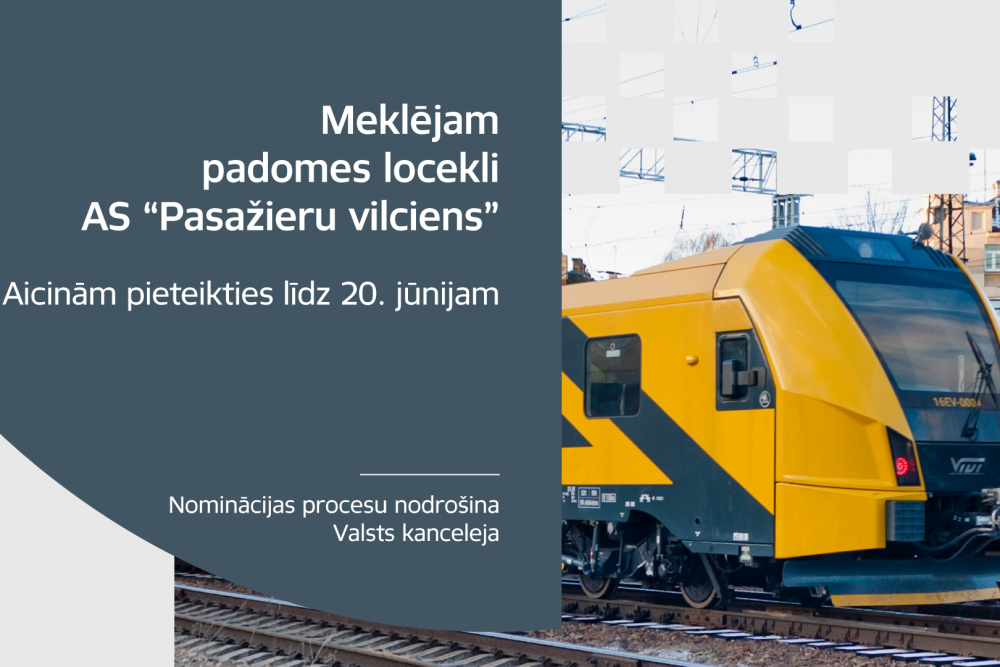 Izsludināts konkurss uz AS “Pasažieru vilciens” padomes locekļa amatu