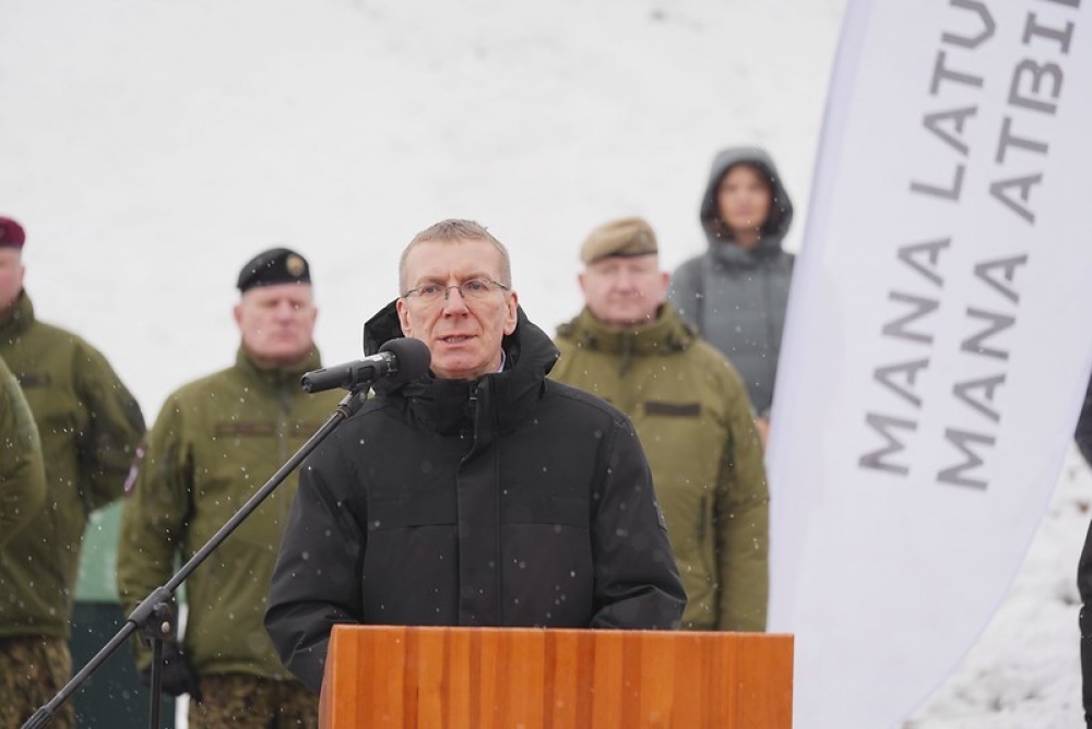 Valsts prezidenta uzruna Zemessardzes 2. Vidzemes brigādes 25. Kaujas atbalsta bataljona valsts aizsardzības dienesta svinīgajā zvēresta ceremonijā Alūksnē