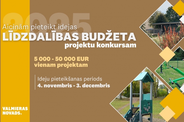 Valmieras novadā sākusies līdzdalības budžeta projektu iesniegšana