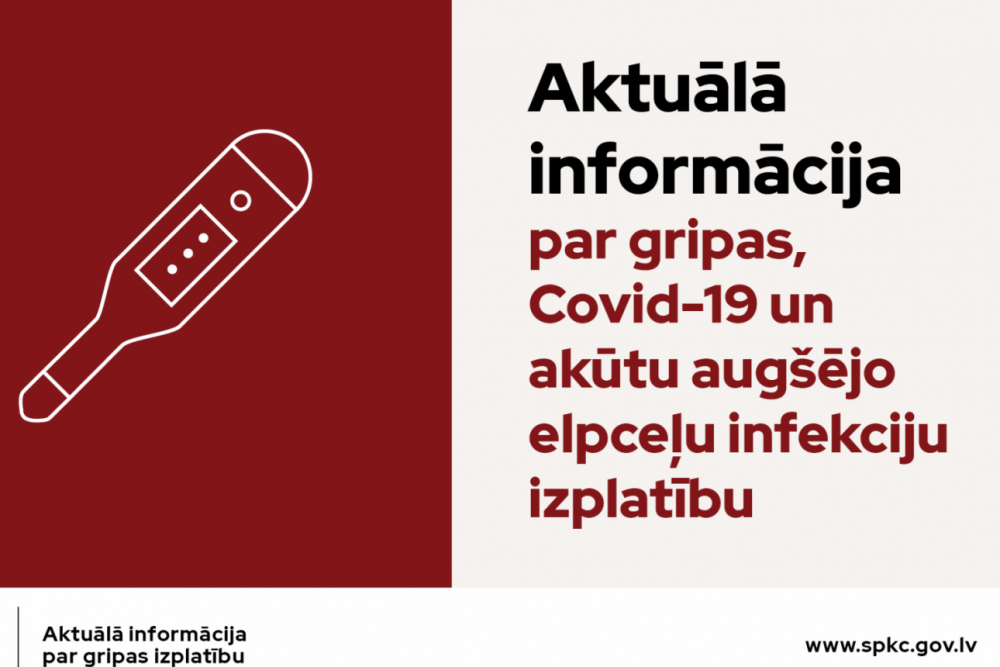 Gripas un elpceļu infekciju aktivitāte Latvijā pakāpeniski pieaug