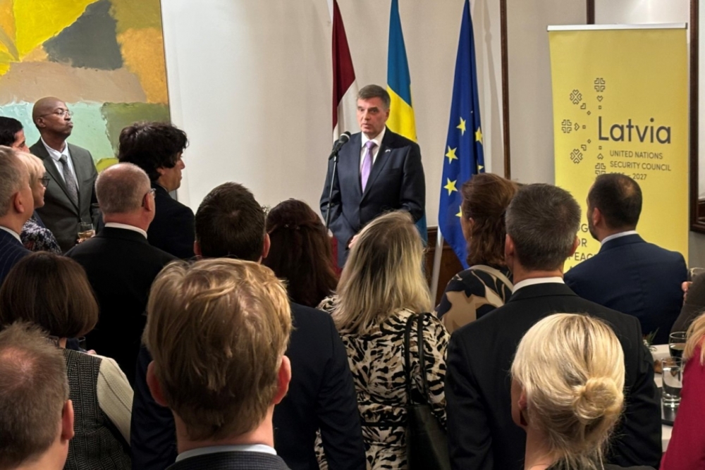 Latvijas vēstniecībā notika pasākums par valsts prioritātēm ANO Drošības padomē