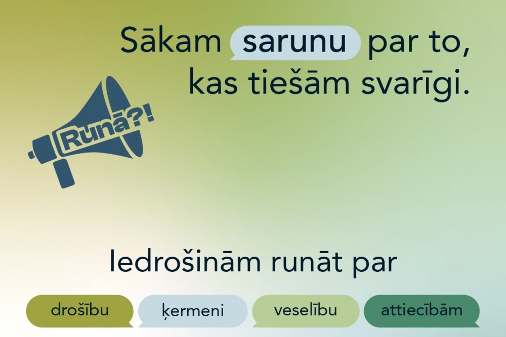 Saruna var mainīt dzīvi – tiek uzsākts projekts “Runā?!”