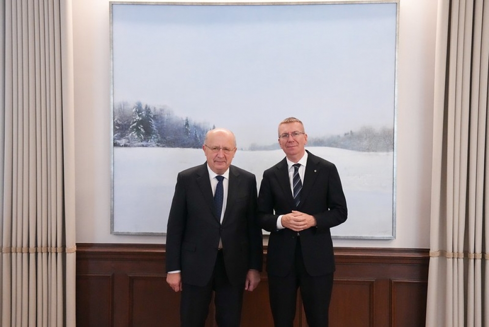Valsts prezidents uzsver Eiropas Komisijas lomu, nodrošinot finansējumu dalībvalstu aizsardzības spēju stiprināšanai