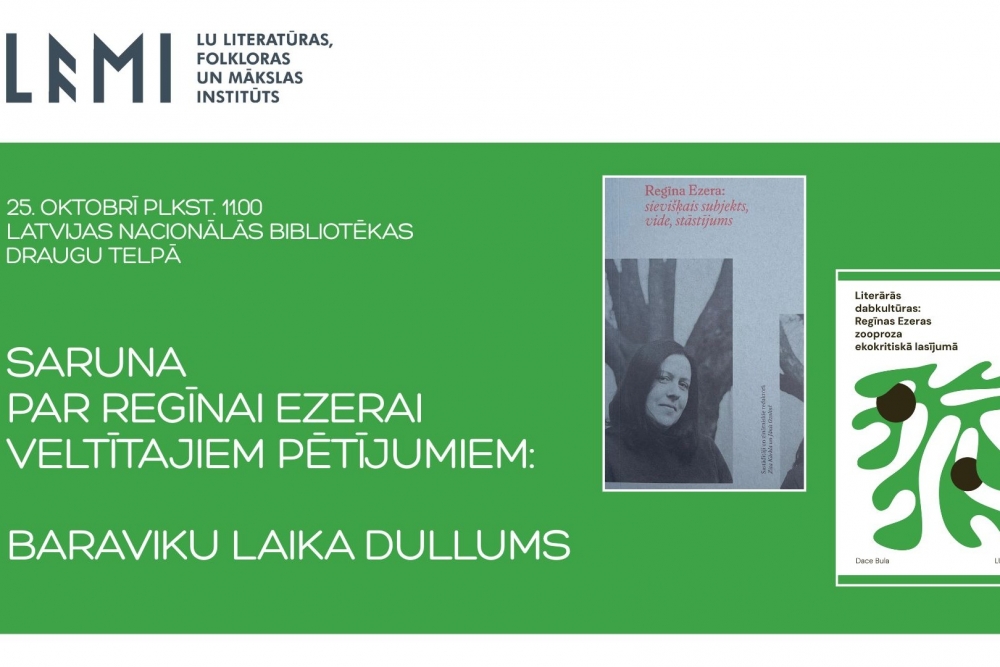 Aicina uz sarunu par Regīnai Ezerai veltītajiem pētījumiem 