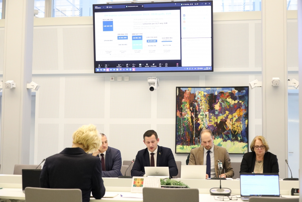Saeimas Budžeta un finanšu komisijā izskatīts Ekonomikas ministrijas 2026. gada budžets