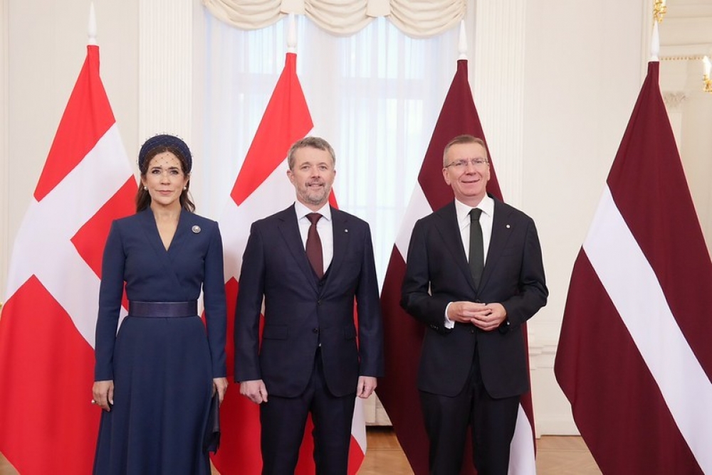 Valsts prezidenta uzruna valsts vakariņās par godu Dānijas karaļpāra vizītei