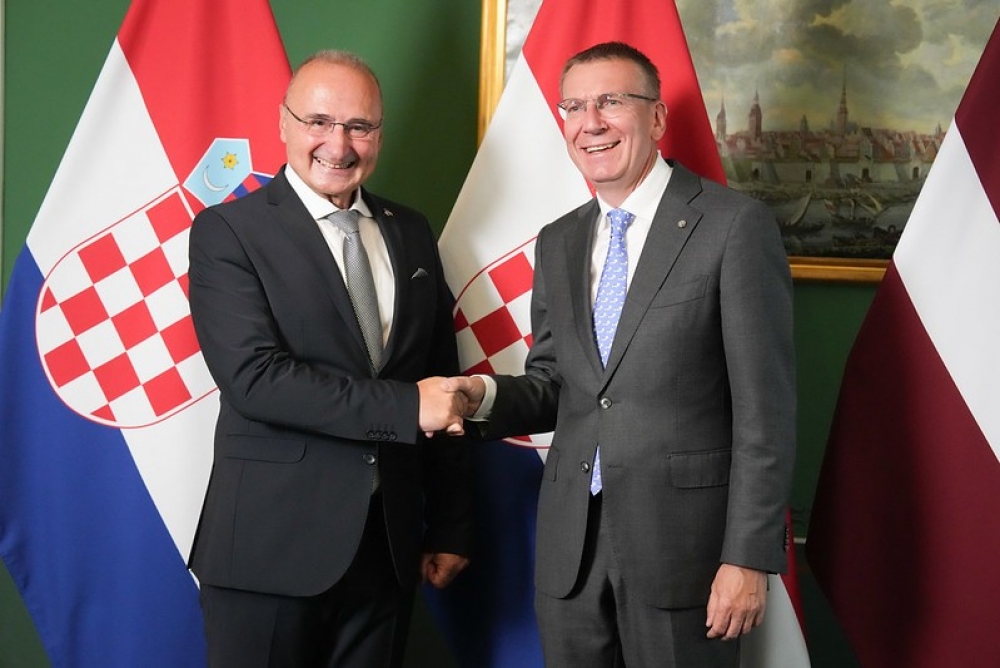 Valsts prezidents tiekas ar Horvātijas ārlietu un Eiropas lietu ministru