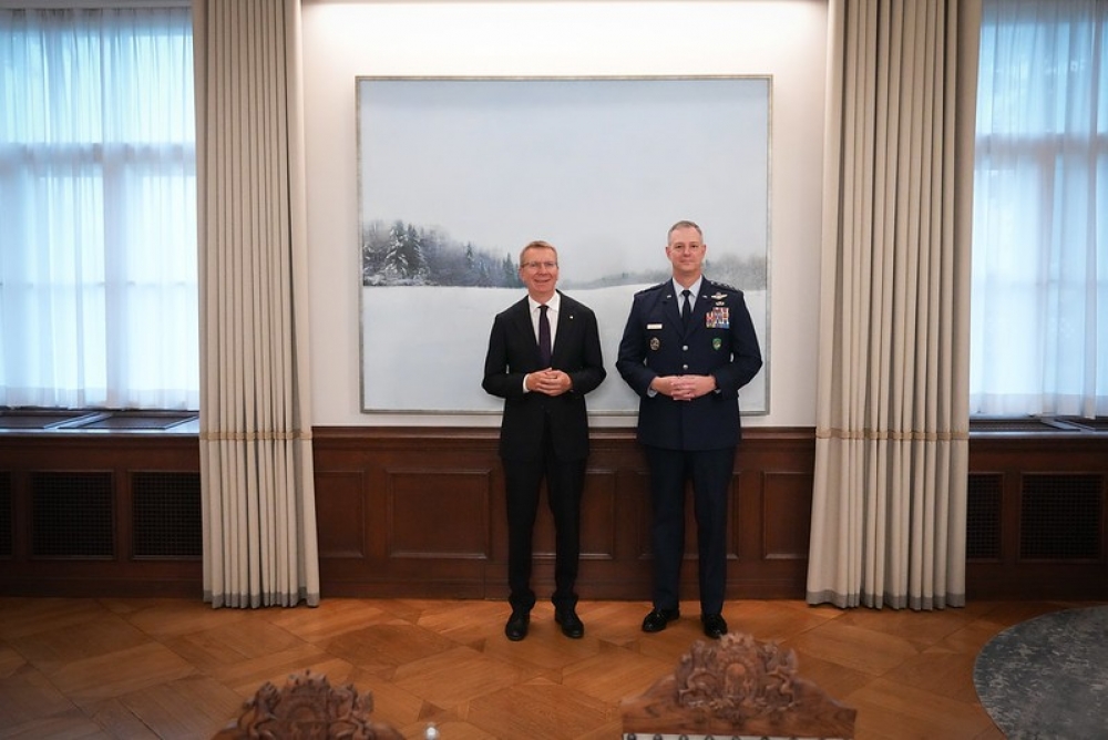 Valsts prezidents Edgars Rinkēvičs: jāpaātrina Baltijas gaisa telpas aizsardzības misijas izveide