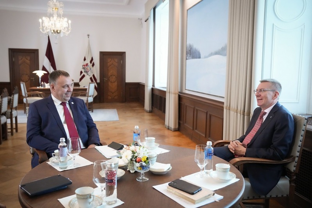 Valsts prezidents tiekas ar Latvijas Olimpiskās komitejas prezidentu
