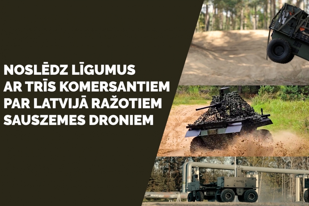 Nacionālajos bruņotajos spēkos ieviesīs attālināti vadāmus sauszemes dronus