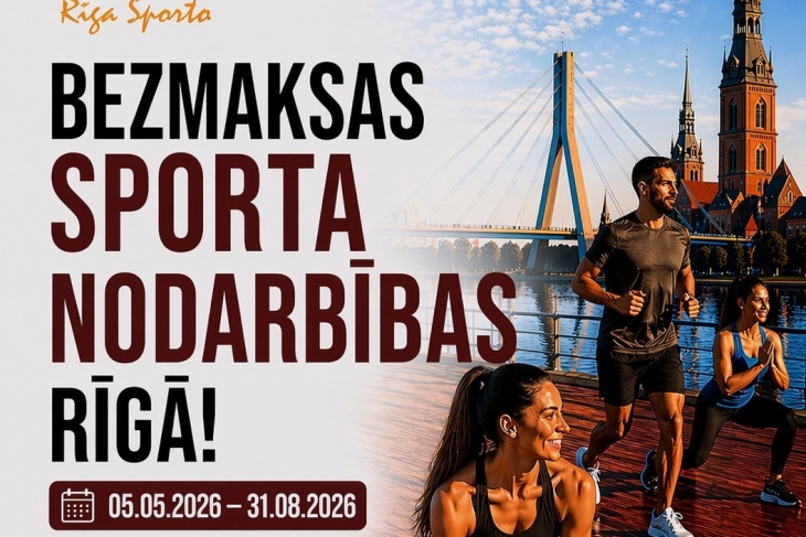 Rīgas pašvaldība aicina pievienoties bezmaksas sporta nodarbībām apkaimēs
