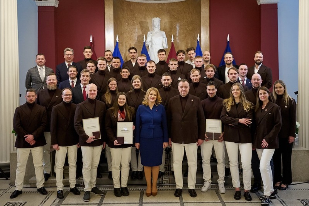 E. Siliņa Ministru kabinetā uzņem Milānas–Kortīnas 2026. gada ziemas olimpisko spēļu Latvijas delegāciju