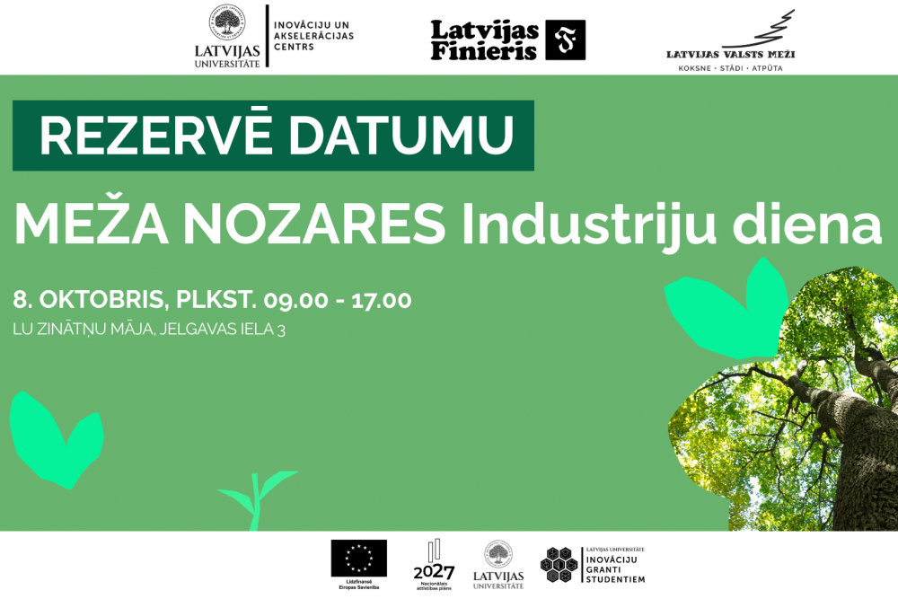 Meža nozares nākotne sākas dialogā – Latvijas Universitātē notiks Meža nozares industriju diena