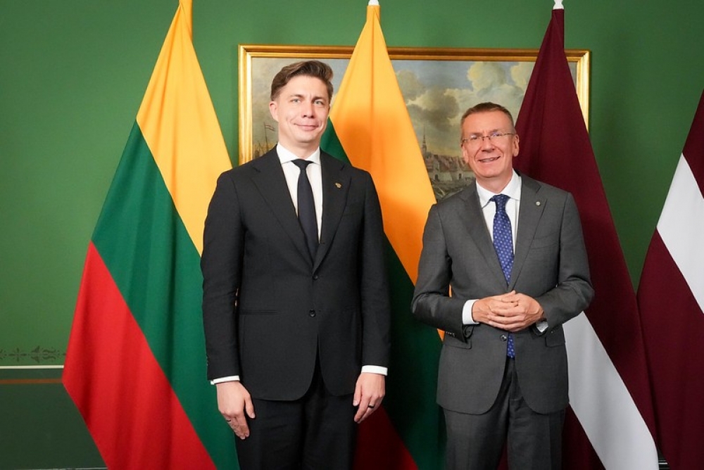 Valsts prezidents: Latvijai un Lietuvai kopīgi jāiestājas par papildu resursiem NATO un ES austrumu robežas stiprināšanai