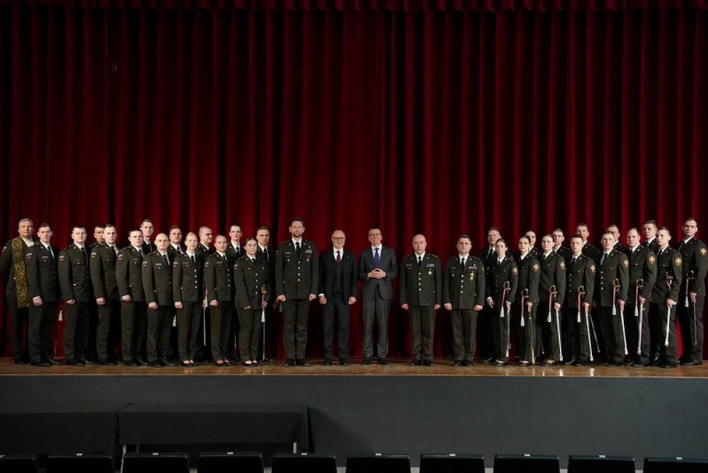 Valsts prezidenta Edgara Rinkēviča dalība Latvijas Nacionālās aizsardzības akadēmijas virsnieku izlaidumā