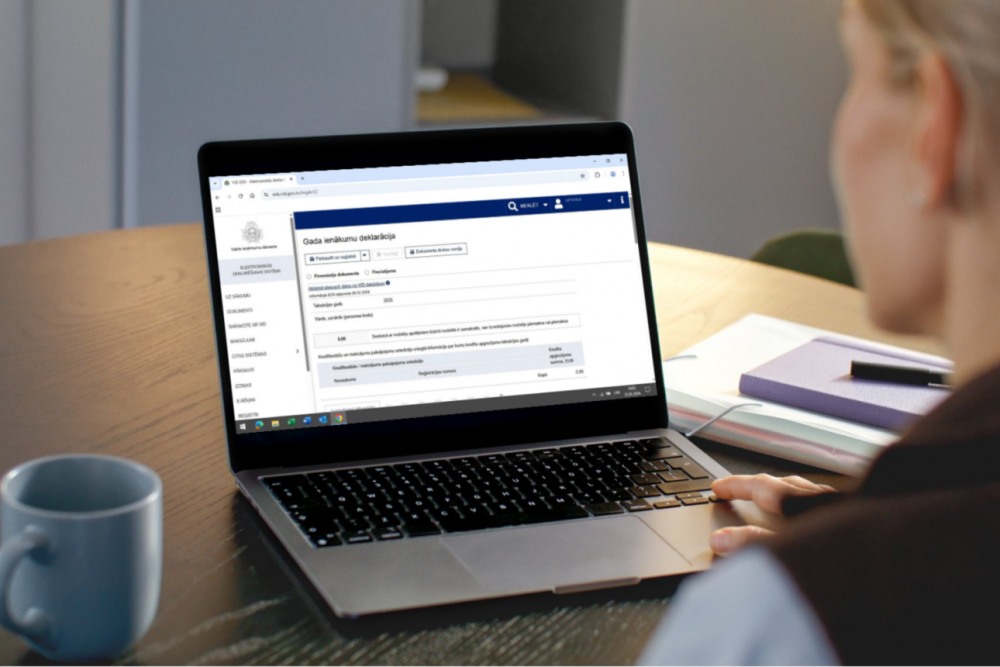 VID Elektroniskajā deklarēšanas sistēmā vienkāršota 2025.  gada ienākumu deklarācijas forma