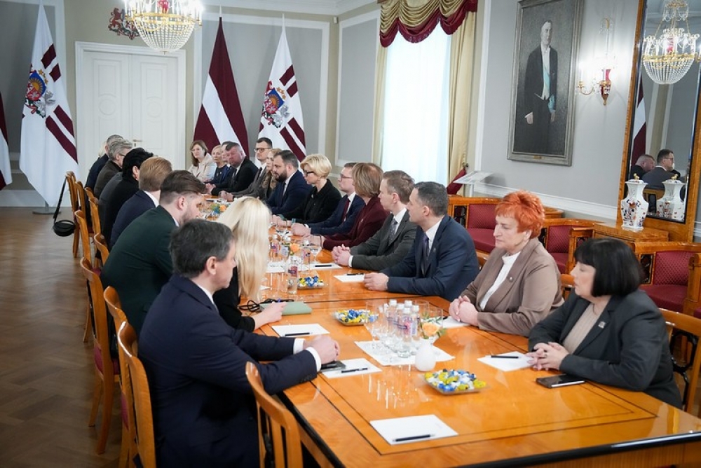 Valsts prezidents tiekas ar Saeimas frakciju “Jaunā Vienotība”