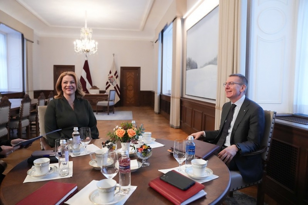 Valsts prezidenta un Ministru prezidentes tikšanās un preses konference