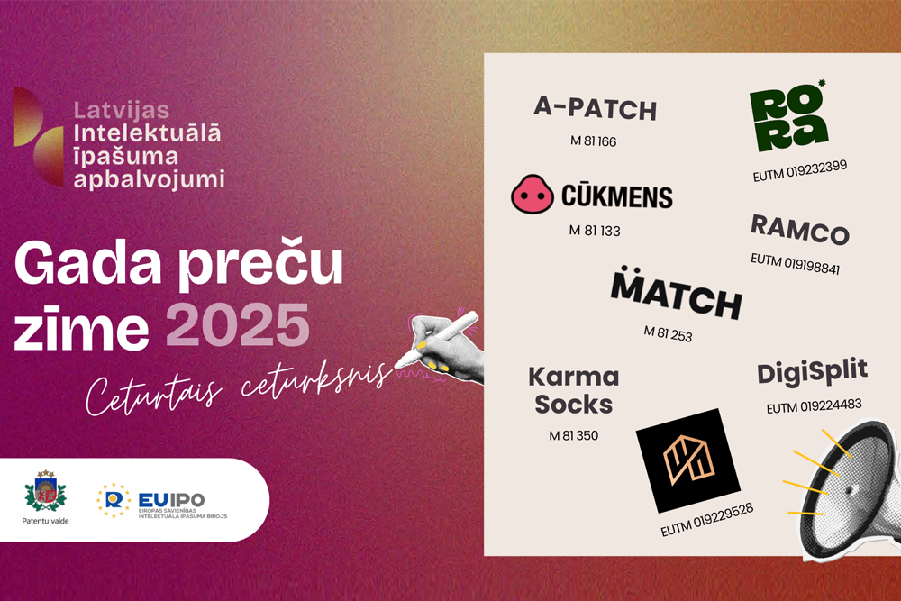 Noteiktas 2025. gada 4.ceturkšņa preču zīmes, kas pretendē uz apbalvojumu 