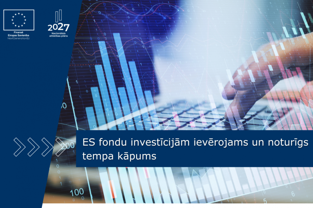 ES fondu investīcijām ievērojams un noturīgs tempa kāpums