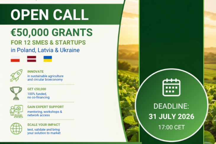 Uzņēmumus aicina pieteikties līdz 50 000 eiro finansējumam bioaprites inovāciju attīstībai