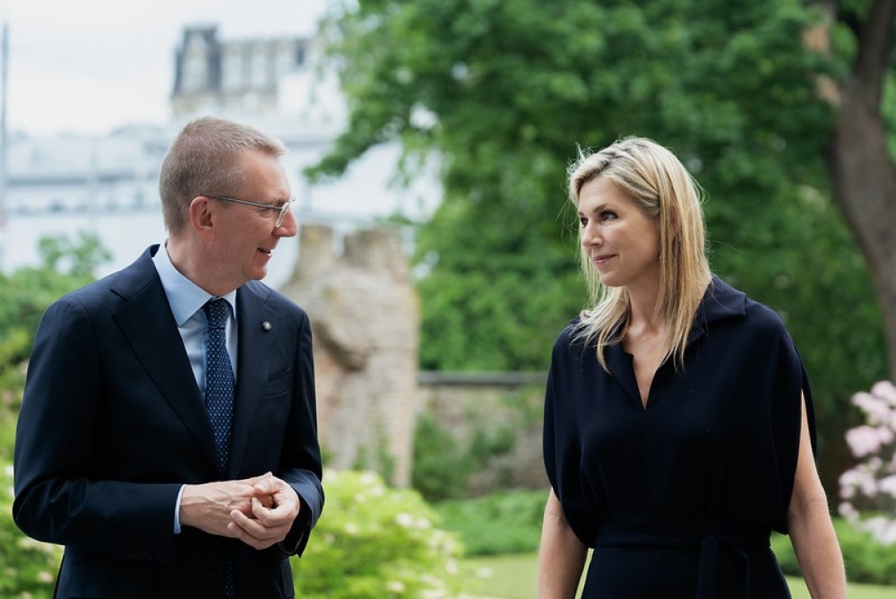 Valsts prezidents tiekas ar Viņas Majestāti Nīderlandes karalieni Maksimu