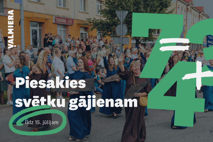 Aicina pieteikties dalībai Valmieras dzimšanas dienas gājienā “7=4+3”