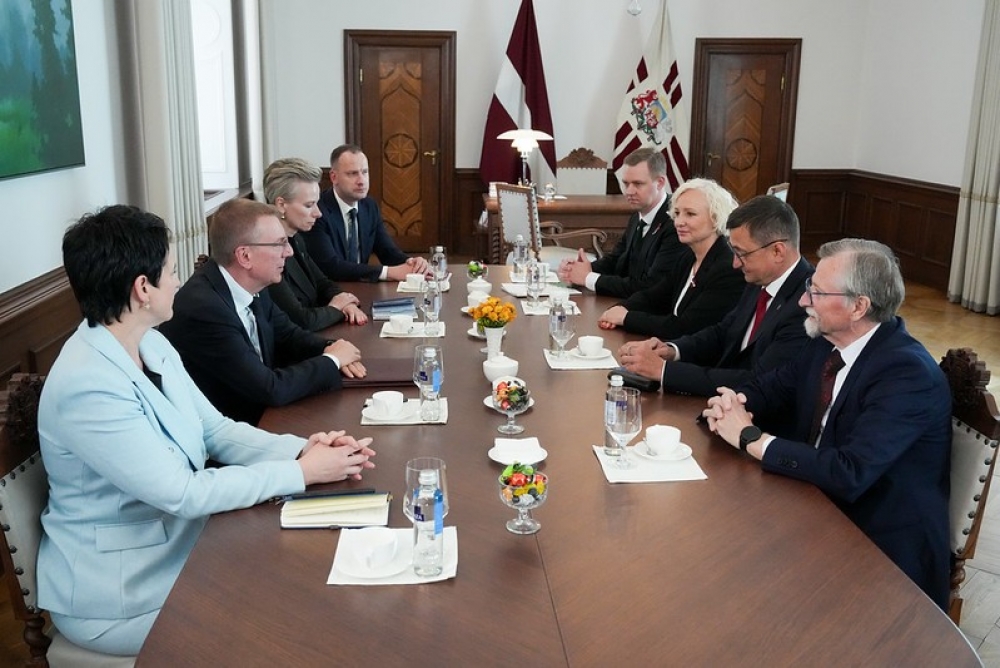 Valsts prezidenta tikšanās ar Saeimas Zaļo un Zemnieku savienības frakcijas pārstāvjiem