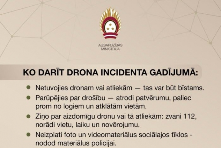 Iespējams apdraudējums deviņu Latvijas novadu gaisa telpā. PAPILDINĀTS 19. maijā plkst. 13.20