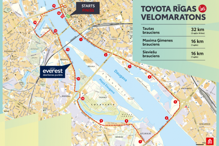 “Toyota” Rīgas velomaratona laikā gaidāmi satiksmes ierobežojumi 