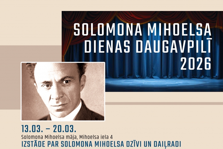 Ar koncertu, izglītojošām nodarbībām un “homentaš” Daugavpilī svinēs Solomona Mihoelsa dienas