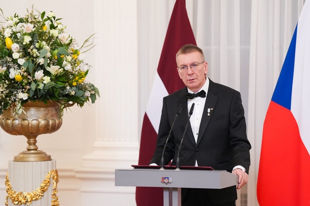 Valsts prezidenta E. Rinkēviča uzruna valsts vakariņās par godu Čehijas Republikas prezidenta P. Pavela un dzīvesbiedres E. Pavlovas valsts vizītei Latvijā