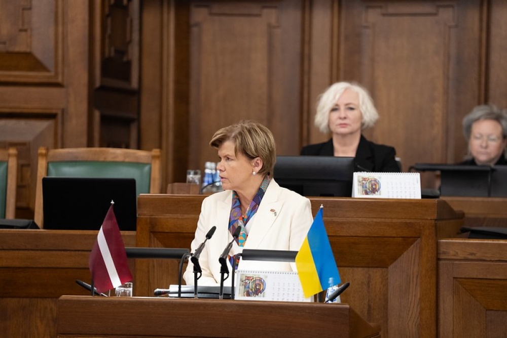 Ārlietu ministres B. Bražes uzruna Saeimā par valdības paveikto