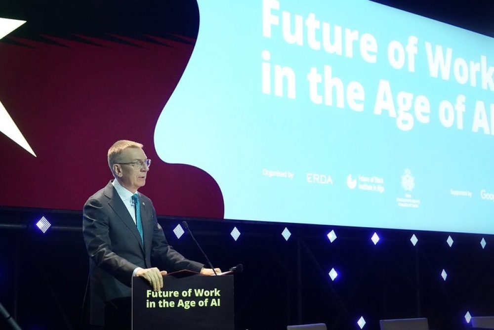 Valsts prezidenta uzruna foruma “Nākotnes darbs mākslīgā intelekta laikmetā” atklāšanā