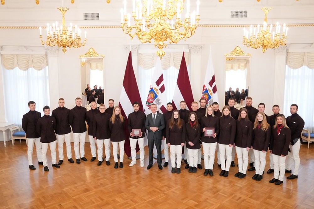 Valsts prezidents sveic Milānas–Kortīnas 2026. gada ziemas olimpisko spēļu dalībniekus